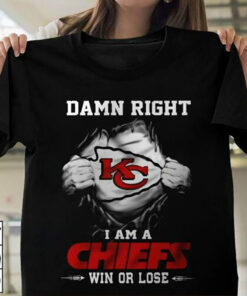 Kansas City Chiefs Damn Right I Am Funny Vintage Gift Men T-shirt