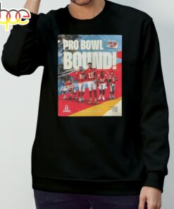 Kansas City Chiefs Five Chiefs Were Selected For Nfl 2024 Pro Bowl Games Pro Bowl Bound T-shirt