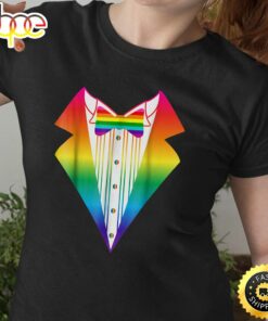 LGBT TuxedoRainbow LGBTQI Tux Pride Valentines Day T-shirt