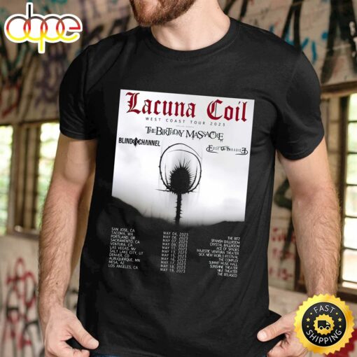 Lacuna Coil Announces May 2023 West Coast U.s. Tour T-shirt