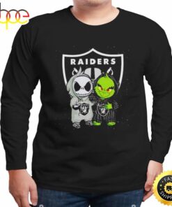 Las Vegas Raiders Jack Skellington And Grinch Halloween 2023 Shirt