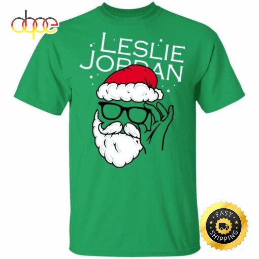 Leslie Jordan Clause Christmas T-shirt Green