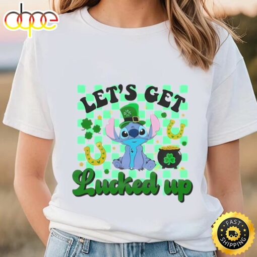 Let The Locked Up Funny Stitch St Patrick’s Day Shirt