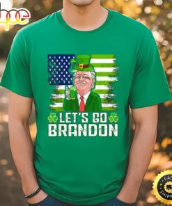 Lets Go Brandon St Patricks Day American Flag Donald Trump