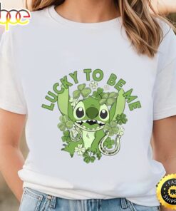 Lilo And Stitch St. Patrick’s Day Stitch Irish Shamrock Clover T-shirt