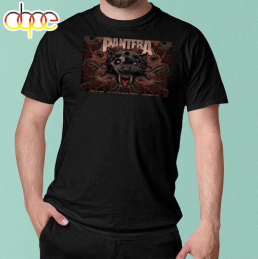 Lincoln, Ne February 14, 2024 Pantera Tour Poster Shirt