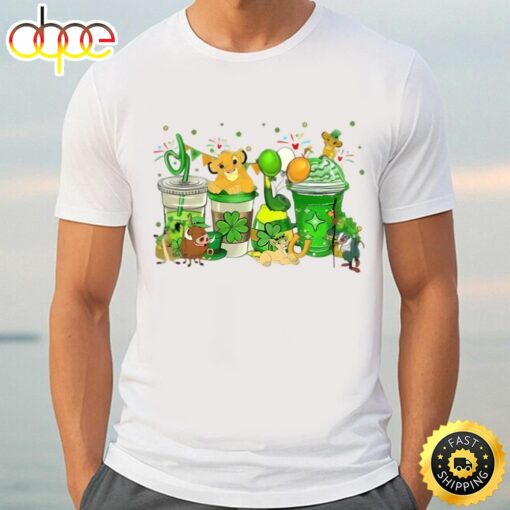 Lion King St Patrick’s Day Coffee Cup Lucky Coffee Latte Shirt