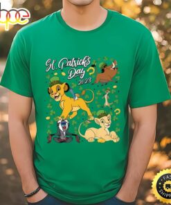 Lion King St Patrick’s Day Simba Nala Shamrock Shirt