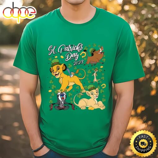 Lion King St Patrick’s Day Simba Nala Shamrock Shirt