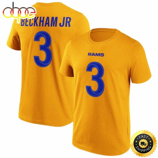 Los Angeles Rams Alternate  Odell Beckham Jr 3 Mens T-shirt