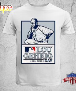 Lou Gehrig Day 4als June 2 Day MLB Logo Unisex T-Shirt