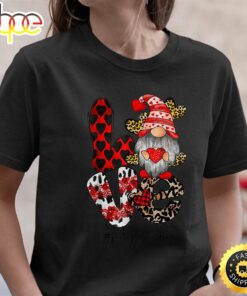 Love Gnome Single Mom Happy Valentine Day 2023 T-Shirt