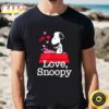 Love Snoopy Valentines T-Shirt Snoopy Valentine Merch Funny