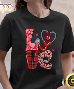 Love Stethoscope Nurse Life Valentine Day 2023 T-Shirt
