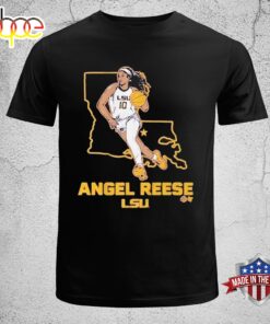 Lsu Basketball Angel Reese State Star 2024 Unisex T-Shirt