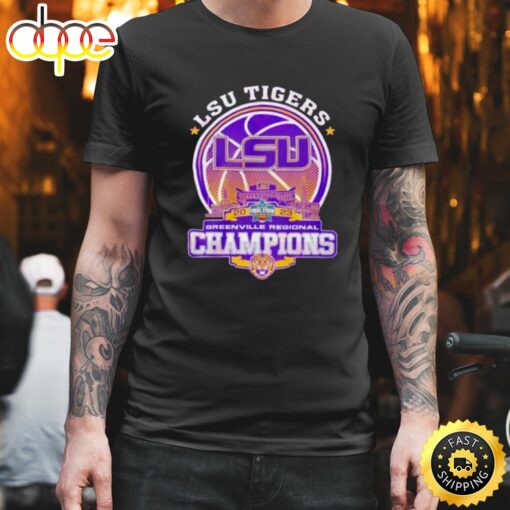 Lsu Tigers Final Tour 2023 Greenville Regional Champions Unisex Black T-shirt