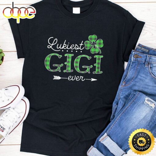 Luckiest Gigi Ever Irish Tshirt Matching St Patrick Day T-Shirt