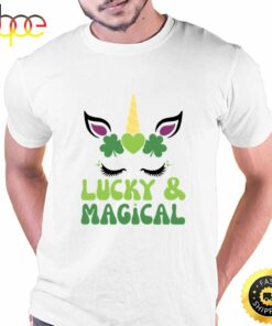 Lucky And Magical St Patrick’s Day Unicorn T-Shirt