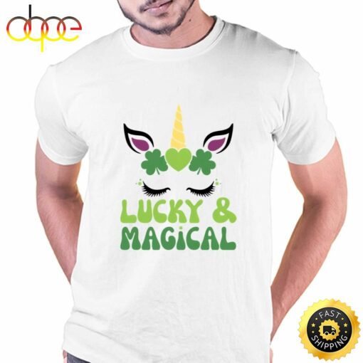 Lucky And Magical St Patrick’s Day Unicorn T-Shirt