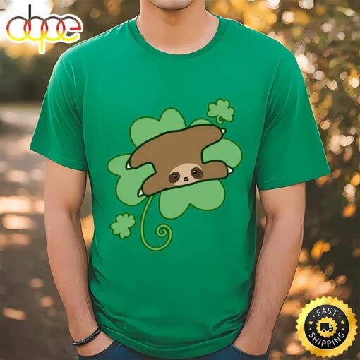 Lucky Clover Sloth Patrick’s Day T-shirt