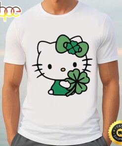 Lucky Hello Kitty Mens St Patricks Day Shirt