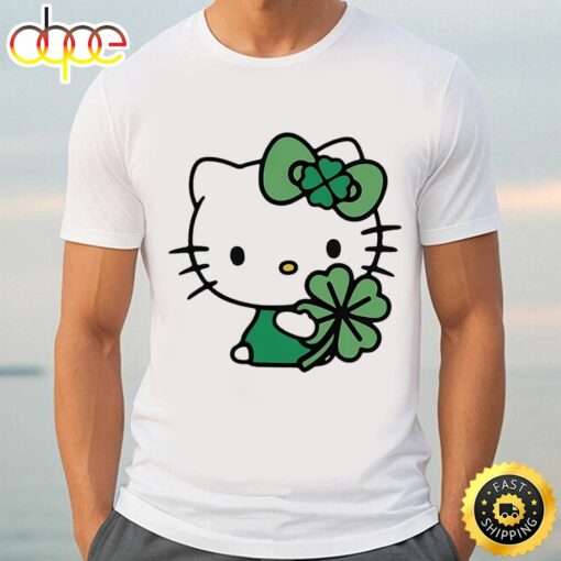 Lucky Hello Kitty Mens St Patricks Day Shirt