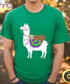 Lucky Llama And Sloth Patrick’s Day T-shirt