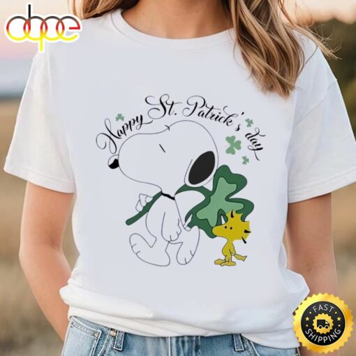 Lucky Snoopy And Woodstock Happy St Patrick’s Day Shirt