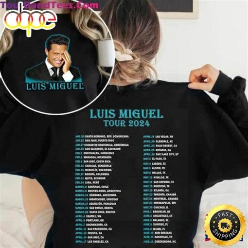 Luis Miguel Tour 2024 Shirt Concert For Fan Sweatshirt T-Shirt