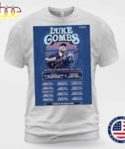 Luke Combs Announces 2024 Growin Up and Gettin Old Tour T-shirt