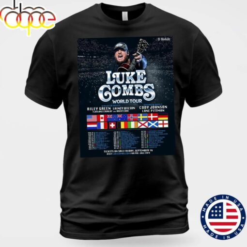 Luke Combs Getting Old 2024 World Tour Unisex T-shirt