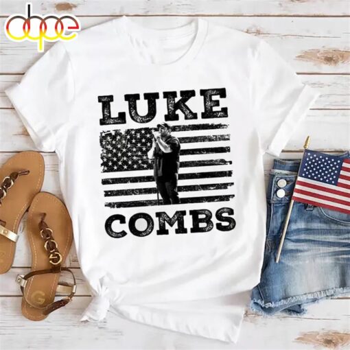 Luke Combs USA Flag T-Shirt, Luke Combs Graphic Tee