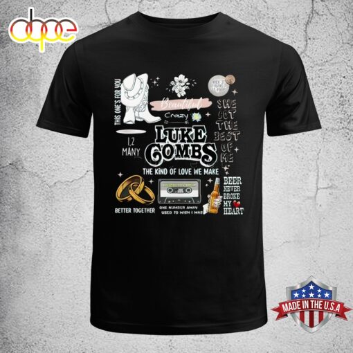 Luke Combs World Tour 2024 Unisex T-Shirt