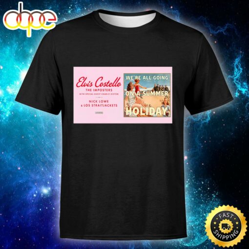 Lvis Costello And The Imposters Summer Holiday Tour Starts On June 7 Tour 2023 Unisex T-Shirt