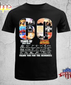 Lynyrd Skynyrd 60 Years Of Music 1964-2024 Thank You For The Memories Unisex T-Shirt