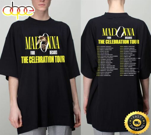 Madonna Four Decades The Celebration Tour 2023 Shirt