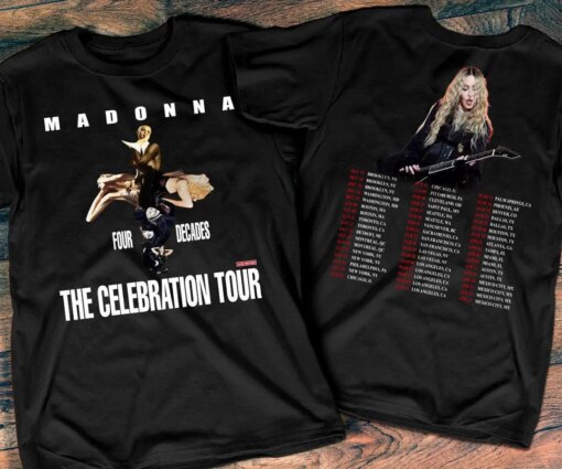 Madonna The Celebration Tour 2023-2024 T-Shirt Music Shirt For Fan