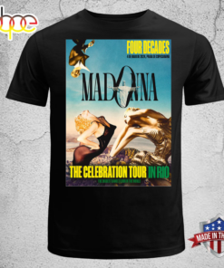 Madonna The Celebration Tour in Rio Plate Signed Black T-shirt