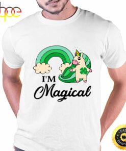 Magical Rainbow Unicorn St Patricks Day T-Shirt