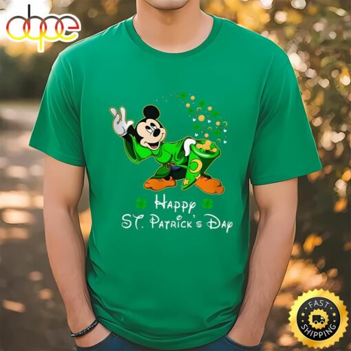 Magician Mickey Mouse Disney St Patricks Day Shirt