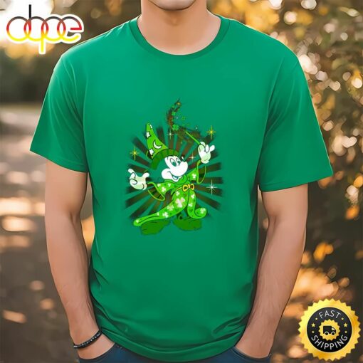 Magician Mickey Mouse Disney St Patricks Day Shirt Shamrock Shirt