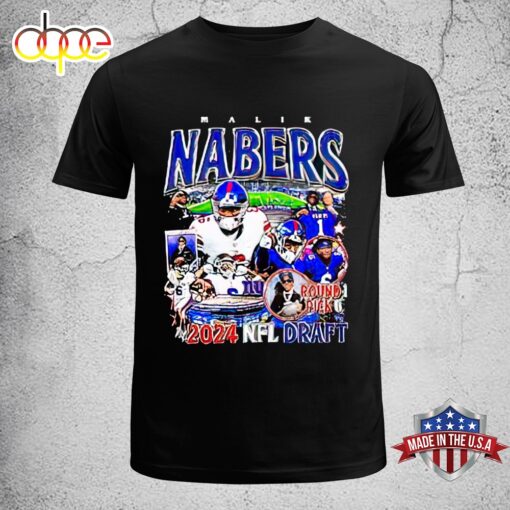 Malik Nabers New York Giants 2024 Nfl Draft Unisex T-Shirt