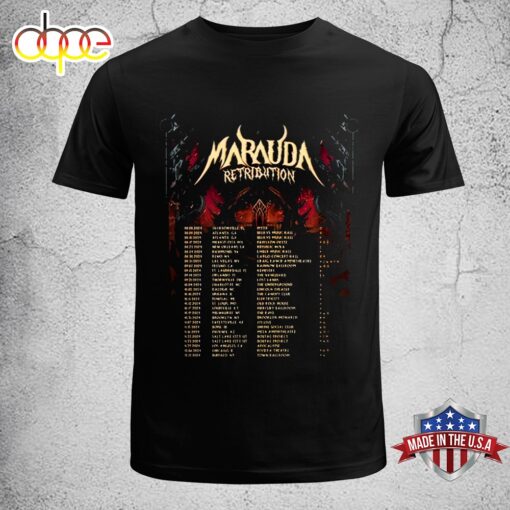 Marauda Poster Retribution Tour 2024 Music Unisex T-Shirt