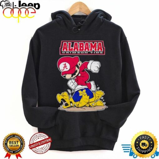 Mario Alabama Crimson Tide Stomp Michigan Wolverines Shirt