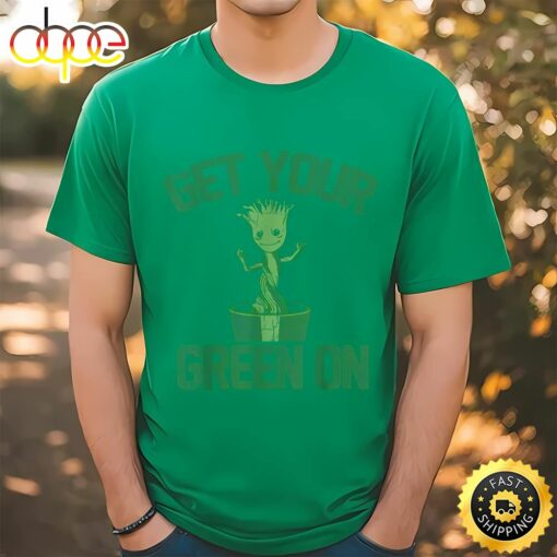 Marvel Guardians Groot Green On St. Patrick’s T-Shirt