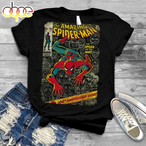 Marvel Spider Man Comic Book Anniversary Graphic T Shirt