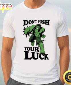 Marvel St. Patrick’s Day The Hulk Don’t Push Your Luck Shirt