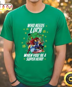 Marvel Super Hero Luck St Patrick’s Day Shamrock Shirt,Super Hero