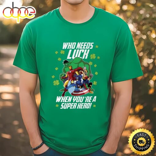 Marvel Super Hero Luck St Patrick’s Day Shamrock Shirt,Super Hero