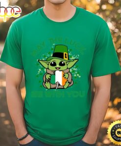 May The Luck Be With You St Patricks Day Shirt, St Patricks Yoda Shirt